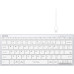 Клавиатура A4Tech Fstyler FBX51C (серебристый/белый)