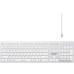 Клавиатура A4Tech Fstyler FBX50C (серебристый/белый)