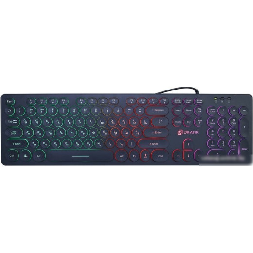Клавиатура Oklick 420MRL (черный)