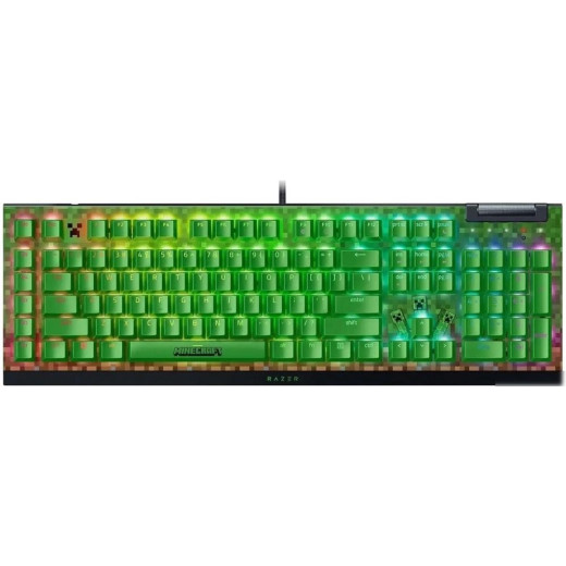 Клавиатура Razer BlackWidow V4 X Minecraft Edition (Razer Green, нет кириллицы)