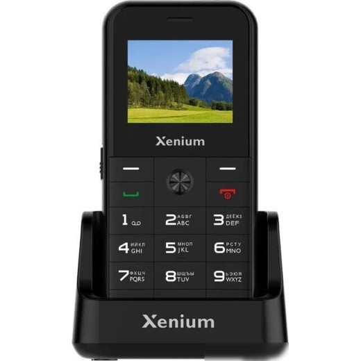 Кнопочный телефон Xenium X718 (черный)