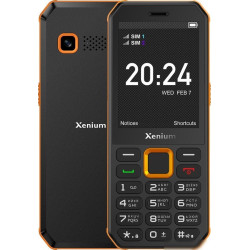 Кнопочный телефон Xenium X300 (оранжевый/черный)