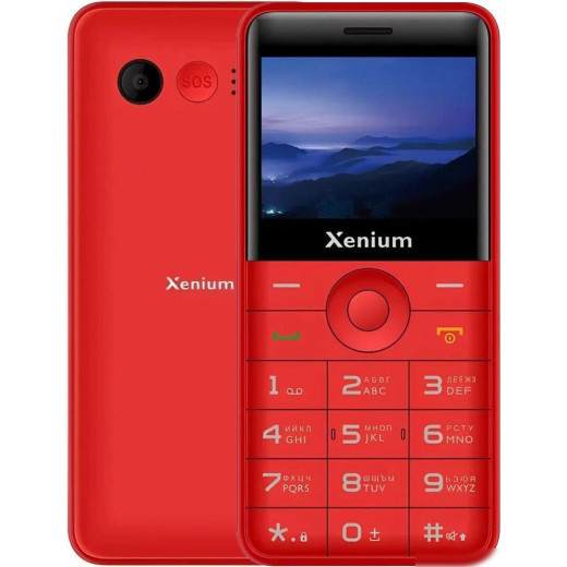 Кнопочный телефон Xenium X700 (красный)
