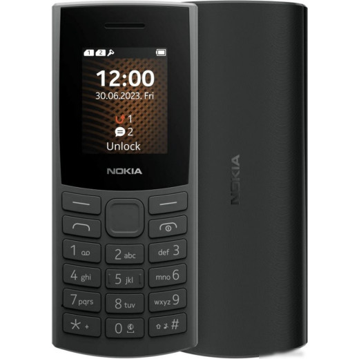 Кнопочный телефон Nokia 106 (2023) Dual SIM TA-1564 (угольный)