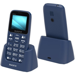 Кнопочный телефон Maxvi B110ds (синий)