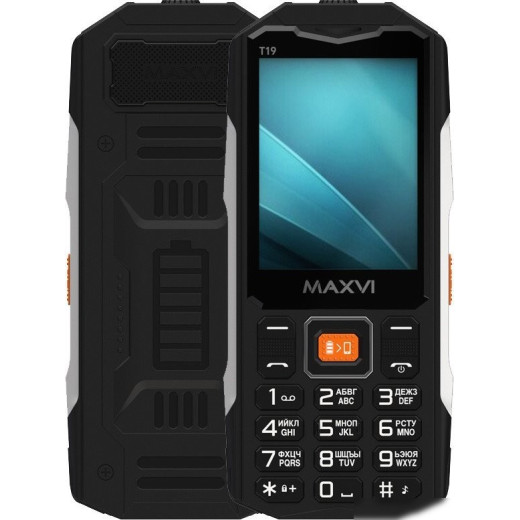 Кнопочный телефон Maxvi T19 (черный)
