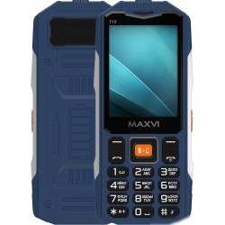 Кнопочный телефон Maxvi T19 (синий)