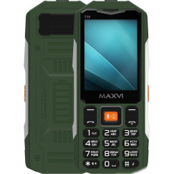 Кнопочный телефон Maxvi T19 (зеленый)