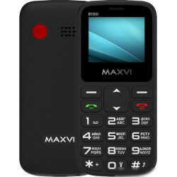 Кнопочный телефон Maxvi B100i (черный)