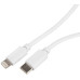 Кабель Buro USB Type-C Lightning PD18W (1 м, белый)