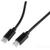 Кабель Buro USB Type-C - Type-C PD15W (1 м, черный)