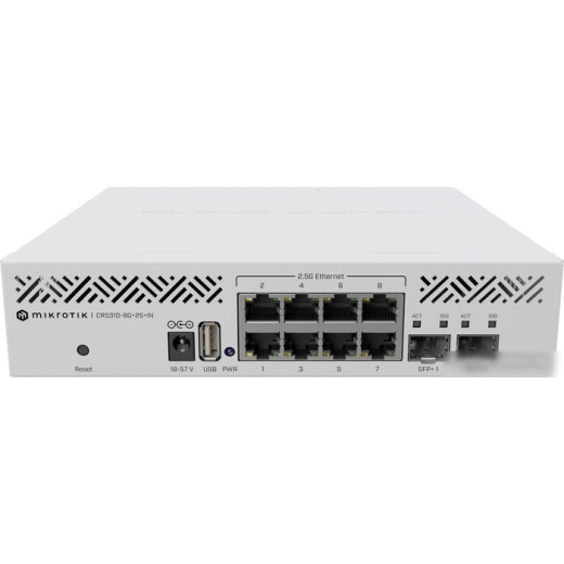 Настраиваемый коммутатор Mikrotik CRS310-8G+2S+IN