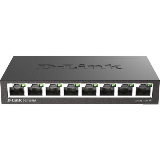 Неуправляемый коммутатор D-Link DGS-1008D/R1A