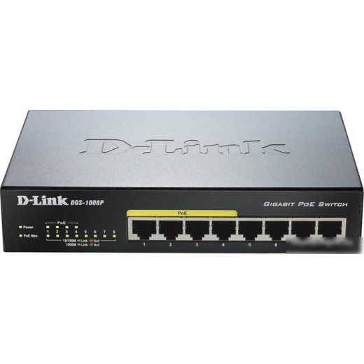 Коммутатор D-Link DGS-1008P