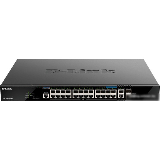 Управляемый коммутатор 3-го уровня D-Link DGS-1520-28MP/A1A