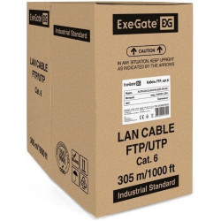 Кабель ExeGate FUTP4-C6-CU-S23-IN-LSZH-OR-305-FLUKE FTP