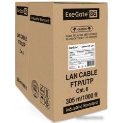 Кабель ExeGate UTP4-C6-CCA-S23-IN-PVC-GY-305 UTP