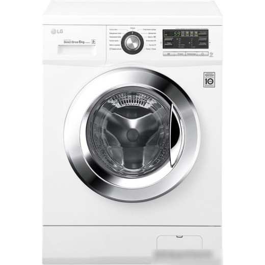 Стиральная машина LG F1096ND3, фронтальная загрузка, белый