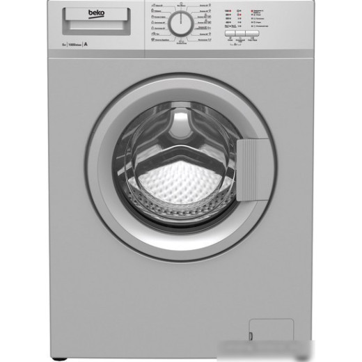 Стиральная машина Beko WRS 55P1 BSS класс: A-10% загр.фронтальная макс.:5кг серебристый