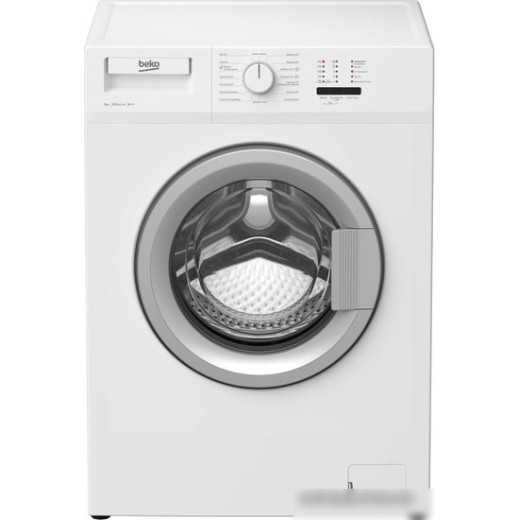 Стиральная машина Beko WRS 54P1 BSW 60x36,5x84 см, фронтальная загрузка max 5 кг, цвет белый