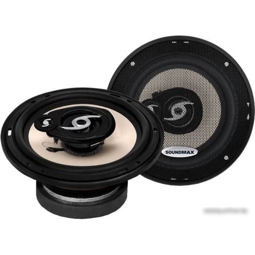Колонки автомобильные Soundmax SM-CSA603 4Ом 16см (6дюйм) коаксиальные трехполосные