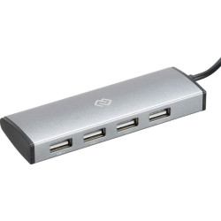 Разветвитель USB-C Digma HUB-4U2.0-UC-DS 4порт. серебристый