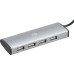 Разветвитель USB-C Digma HUB-4U2.0-UC-DS 4порт. серебристый