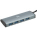 Разветвитель USB-C Digma HUB-4U3.0-UC-G 4порт. серый