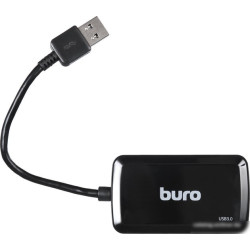 Разветвитель USB 3.0 Buro BU-HUB4-U3.0-S 4порт. черный