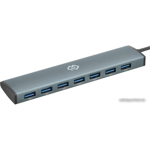 Разветвитель USB-C Digma HUB-7U3.0-UC-G 7порт. серый