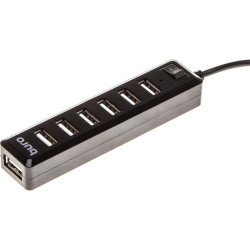 Разветвитель USB 2.0 Buro BU-HUB7-1.0-U2.0 7порт. черный