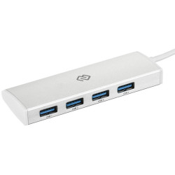 Разветвитель USB-C Digma HUB-4U3.0-UC-S 4порт. серебристый