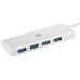 Разветвитель USB-C Digma HUB-4U3.0-UC-S 4порт. серебристый