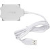 Разветвитель USB 2.0 Buro BU-HUB4-0.5-U2.0-Candy 4порт. серебристый