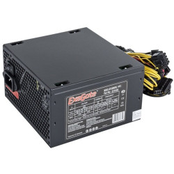 Блок питания 500W Exegate 500NPXE(+PFC), ATX, black, 12cm fan, 24p+4p, 6/8p PCI-E, 4*SATA,3*IDE, FDD