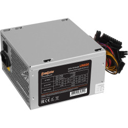 Блок питания 600W Exegate UN600, ATX, 12cm fan, 24p+4p, 6/8p PCI-E, 3*SATA, 2*IDE, FDD