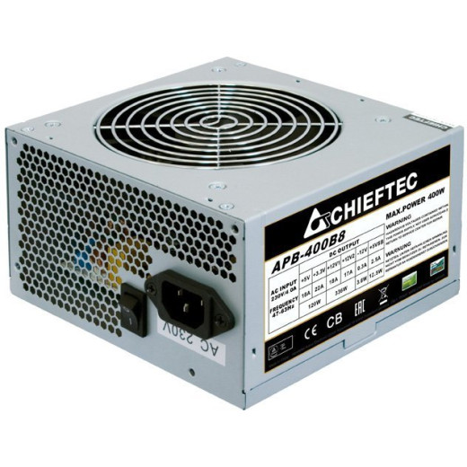 Блок питания Chieftec Value APB-400B8 (ATX 2.3, 400W, Active PFC, 120mm fan) OEM