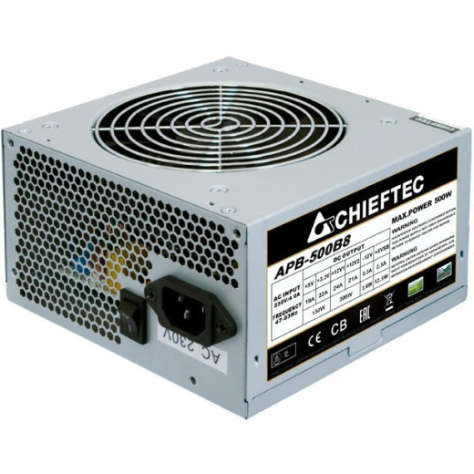 Блок питания Chieftec Value APB-500B8 (ATX 2.3, 500W, Active PFC, 120mm fan) OEM