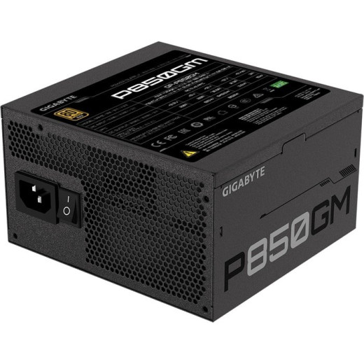 Блок питания Gigabyte ATX 850W GP-P850GM 80+ gold 24+2x(4+4) pin APFC 120mm fan 8xSATA Cab Manag RTL