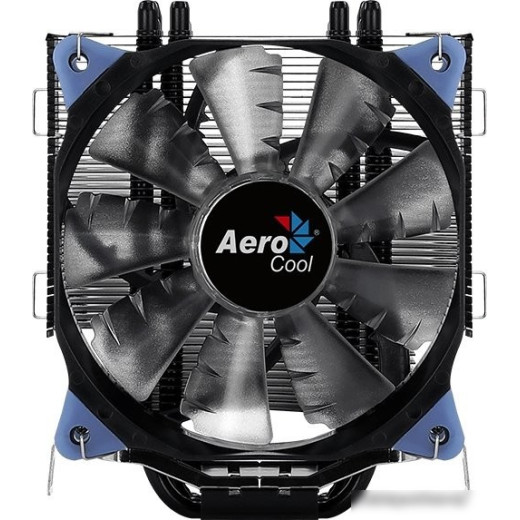 Устройство охлаждения(кулер) Aerocool Verkho 5 DARK Soc-FM2+/AM2+/AM3+/AM4/1150/1151/1155/2011/ 4-pin 15-27dB Al+Cu 150W 741gr LED Ret