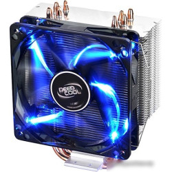 Устройство охлаждения(кулер) Deepcool GAMMAXX 400 BLUE BASIC Soc-FM2+/AM2+/AM3+/AM4/1150/1151/1155/ 4-pin 18-30dB Al+Cu 150W 640gr LED Ret