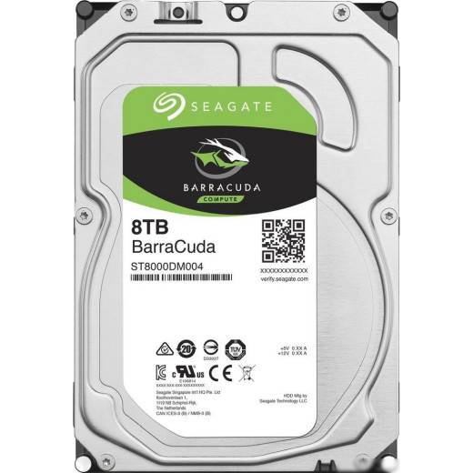 Жесткий диск Seagate Original SATA-III 8Tb ST8000DM004 Barracuda (7200rpm) 256Mb 3.5
