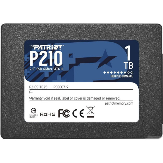 Накопитель SSD Patriot SATA III 1Tb P210S1TB25 P210 2.5