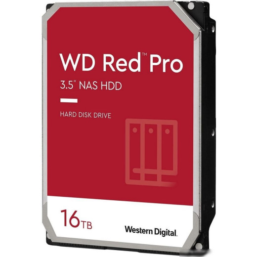 Жесткий диск WD Original SATA-III 16Tb WD161KFGX NAS Red Pro (7200rpm) 512Mb 3.5