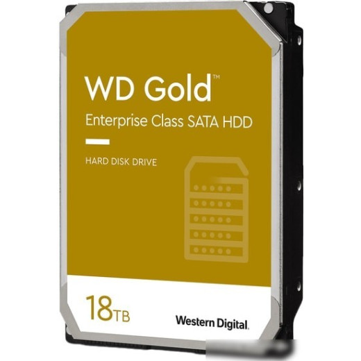 Жесткий диск WD Original SATA-III 18Tb WD181KRYZ Gold (7200rpm) 512Mb 3.5