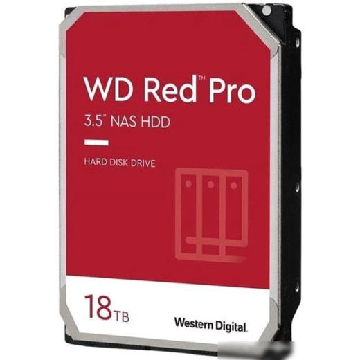 Жесткий диск WD Original SATA-III 18Tb WD181KFGX NAS Red Pro (7200rpm) 512Mb 3.5