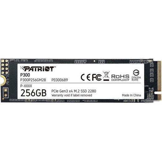 Накопитель SSD Patriot PCI-E x4 256Gb P300P256GM28 P300 M.2 2280