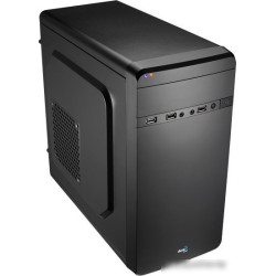 Корпус Aerocool Qs-180 черный без БП mATX 1x80mm 2xUSB2.0 1xUSB3.0 audio