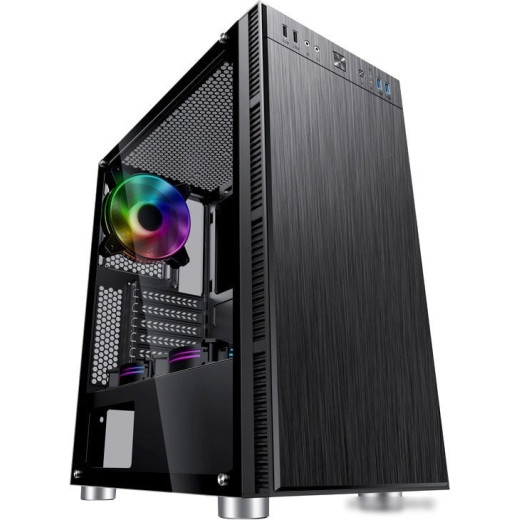 Корпус Accord 3407 черный без БП ATX 8x120mm 2xUSB2.0 1xUSB3.0 audio bott PSU