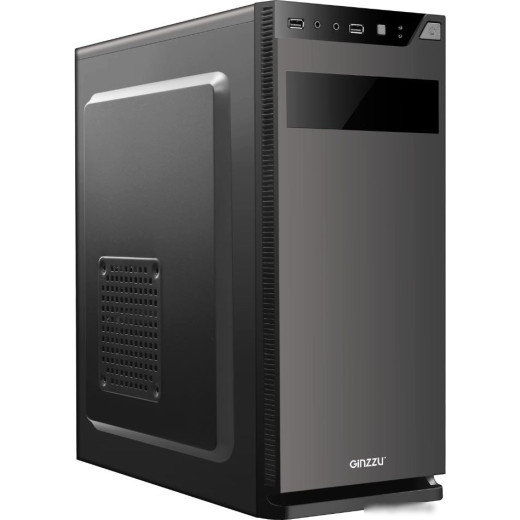 Корпус GINZZU A190 2*USB 2.0,AU (17138)